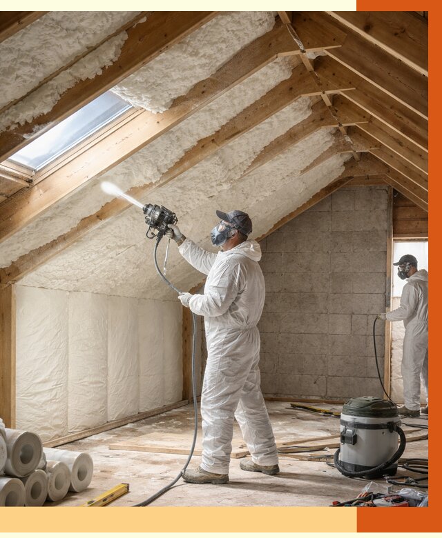 Утепление мансарды ППУ в Советской Гавани от 2857 руб./м² — заказать под ключ | ТепломастерСвс